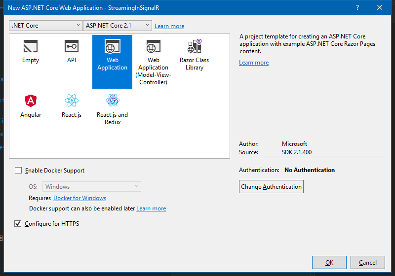 ASP.NET Core SignalR中如何实现流式传输