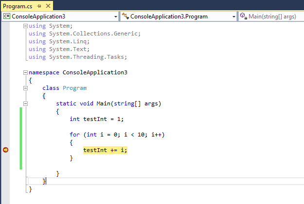 Visual Studio Debug之断点操作的示例分析