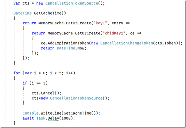 怎么在.NET Core中使用MemoryCache 實(shí)現(xiàn)緩存域