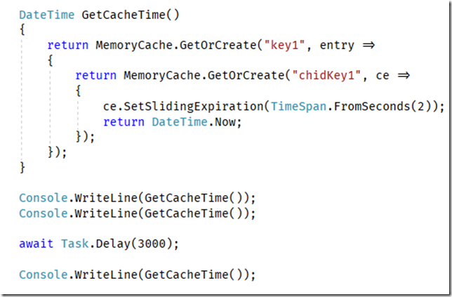 怎么在.NET Core中使用MemoryCache 實(shí)現(xiàn)緩存域