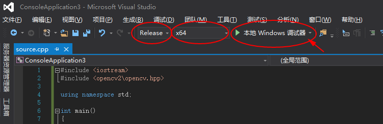 如何在Visual Studio 2015 中配置 Opencv3.2