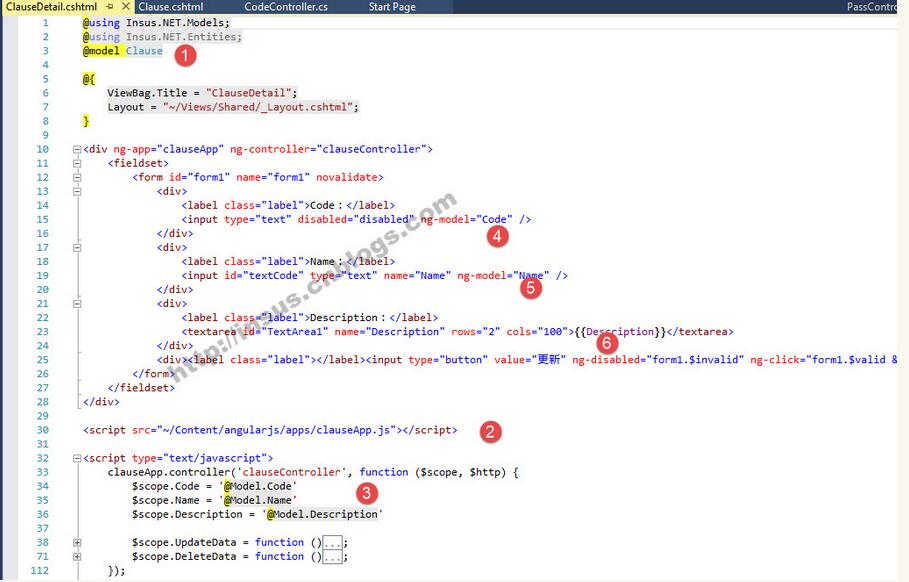 ASP.NET MVC中jQuery与angularjs如何进行传参并绑定数据