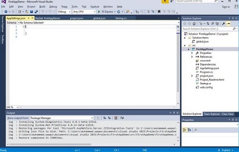 ASP.NET Core项目如何配置一个文件包含应用程序执行所需的所有配置参数