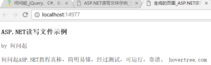 asp.net如何读取模版并写入文本文件