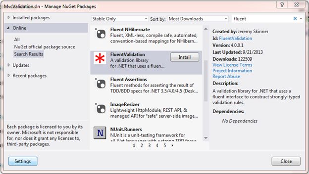 ASP.NET MVC5验证之Fluent Validation的示例分析