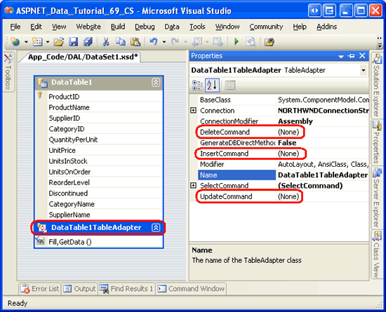 ASP.NET 2.0之如何在TableAdapters中使用JOINs