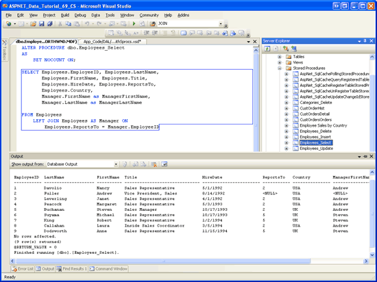 ASP.NET 2.0之如何在TableAdapters中使用JOINs