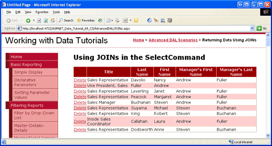 ASP.NET 2.0之如何在TableAdapters中使用JOINs