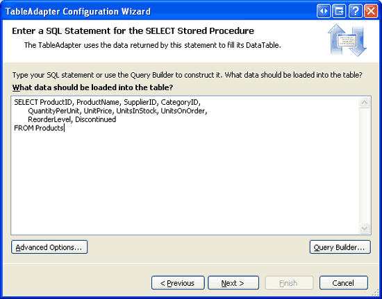 ASP.NET 2.0中怎么利用TableAdapters创建存储过程