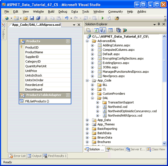 ASP.NET 2.0中怎么利用TableAdapters创建存储过程