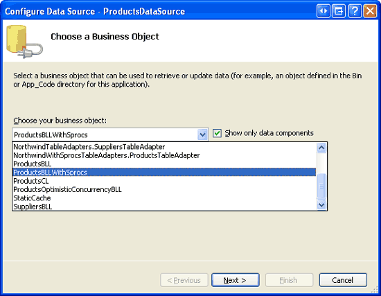 ASP.NET 2.0中怎么利用TableAdapters创建存储过程