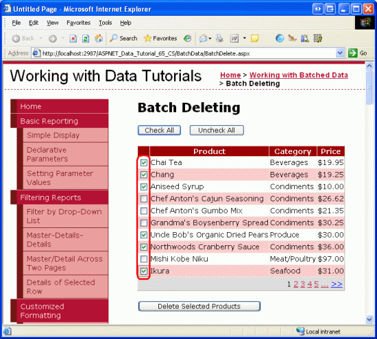 ASP.NET 2.0中怎么利用GridView批量删除数据