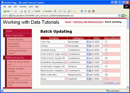 ASP.NET 2.0中怎么利用GridView批量更新数据