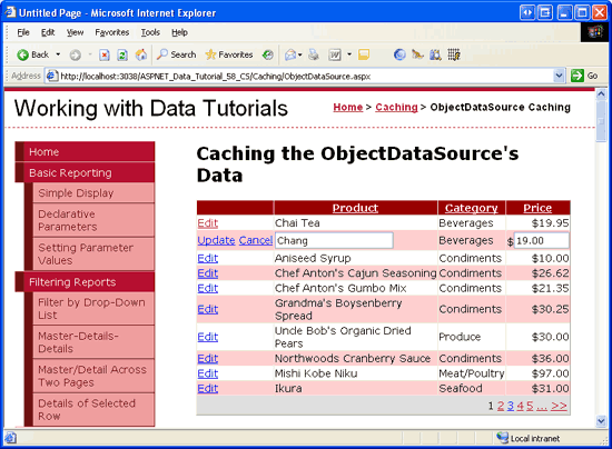 ASP.NET 2.0中怎么利用ObjectDataSource缓存数据