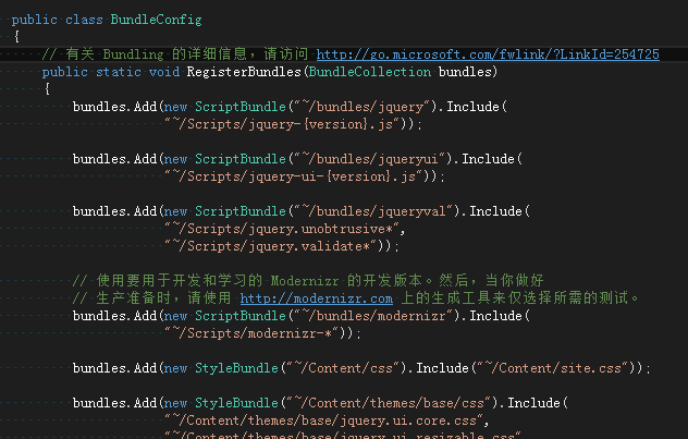 ASP.NET MVC中如何使用Bundle打包压缩js和css