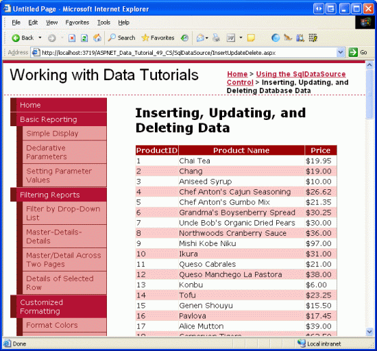 ASP.NET 2.0中怎么利用SqlDataSource控件插入、更新、删除数据