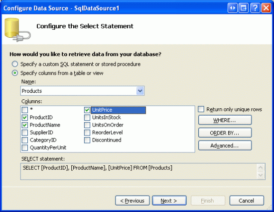 ASP.NET 2.0中怎么利用SqlDataSource控件检索数据