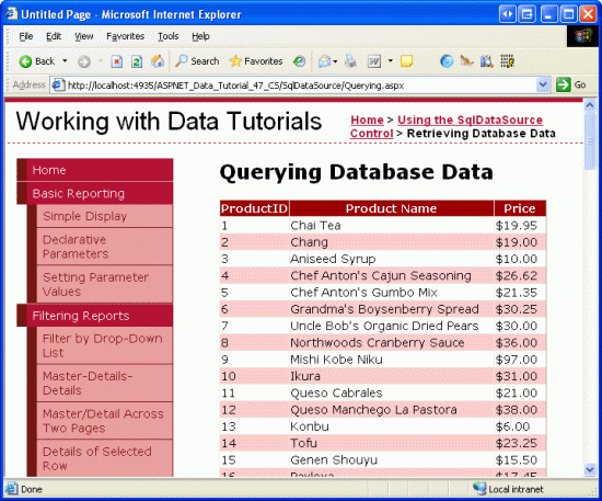 ASP.NET 2.0中怎么利用SqlDataSource控件检索数据