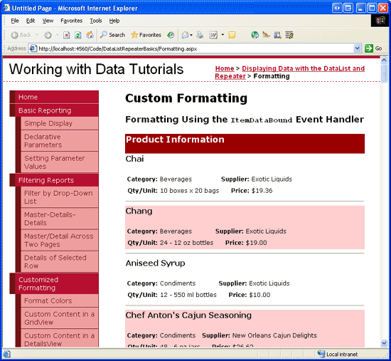 ASP.NET 2.0中怎么格式化DataList和Repeater数据