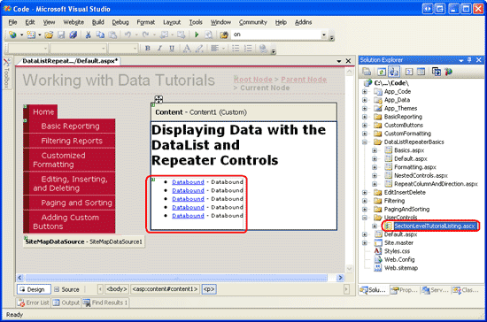 ASP.NET 2.0中怎么利用DataList和Repeater显示数据