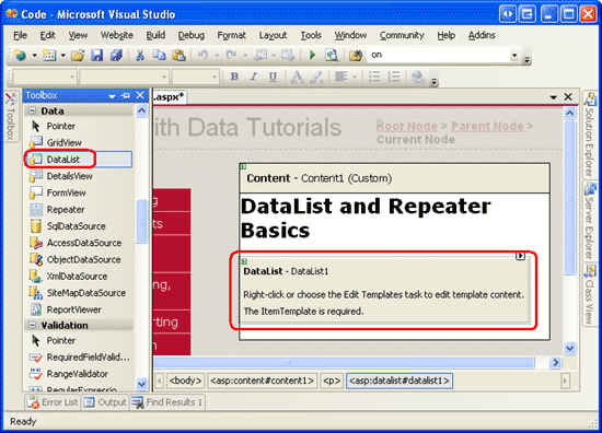 ASP.NET 2.0中怎么利用DataList和Repeater显示数据