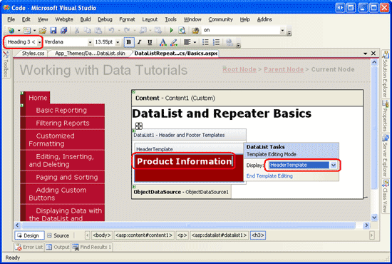 ASP.NET 2.0中怎么利用DataList和Repeater显示数据