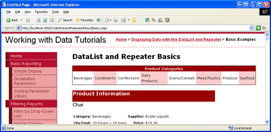 ASP.NET 2.0中怎么利用DataList和Repeater显示数据