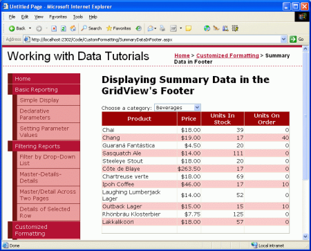 在ASP.NET 2.0中如何配置GridView页脚显示统计信息