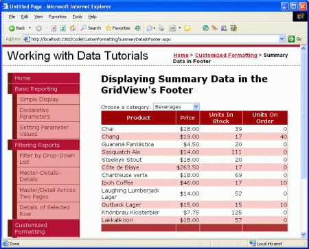 在ASP.NET 2.0中如何配置GridView页脚显示统计信息