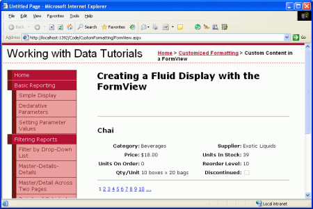 在ASP.NET 2.0中如何使用FormView模板