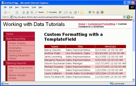 ASP.NET 2.0中TemplateField如何使用