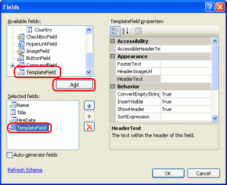 ASP.NET 2.0中TemplateField如何使用