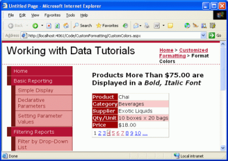 ASP.NET 2.0中怎么自定义格式化