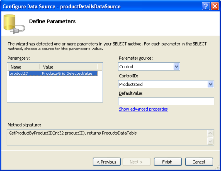 ASP.NET 2.0中怎么利用GridView和DetailView實現主從報表