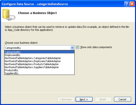 如何在ASP.NET 2.0中使用两个DropDownList过滤主/从报表