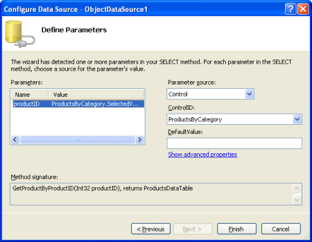 如何在ASP.NET 2.0中使用两个DropDownList过滤主/从报表