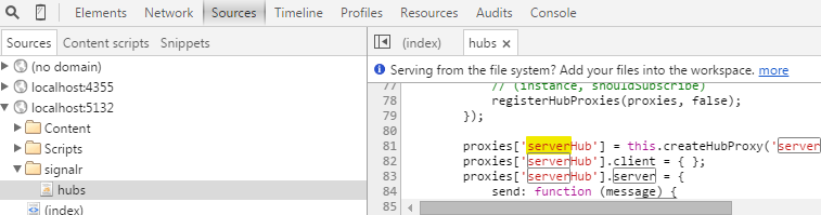 Asp.net SignalR的示例分析