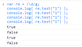 分析js正则之test方法bug