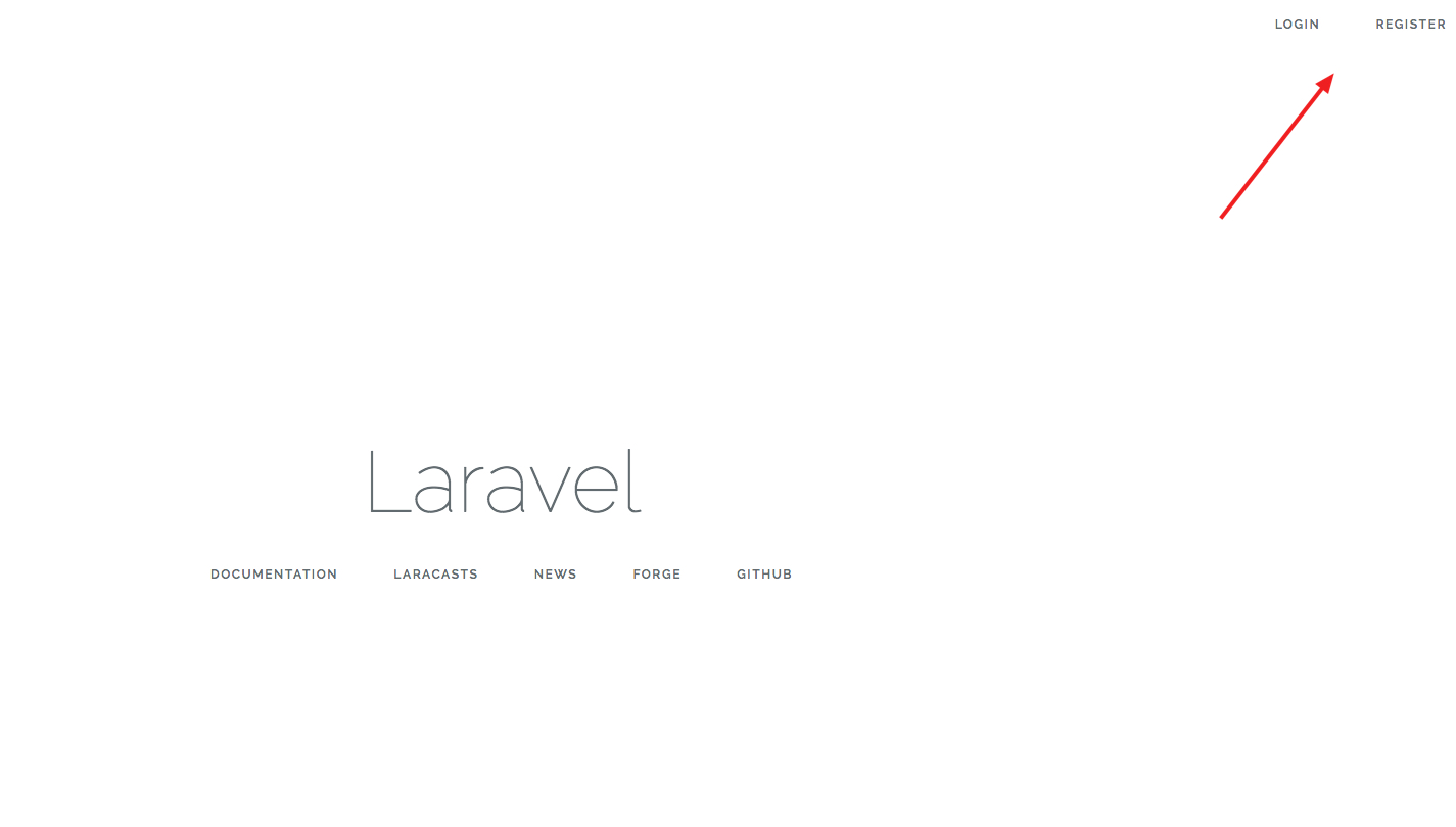 Laravel 框架基于自帶的用戶系統如何實現登錄注冊及錯誤處理功能