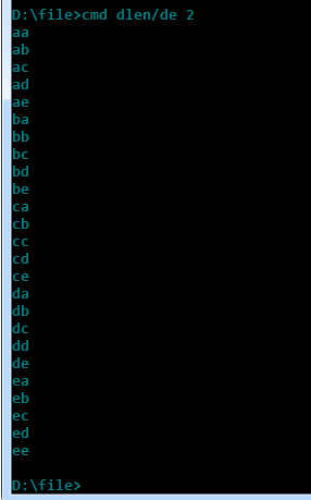 PHP中如何实现给定一列字符生成指定长度的所有可能组合