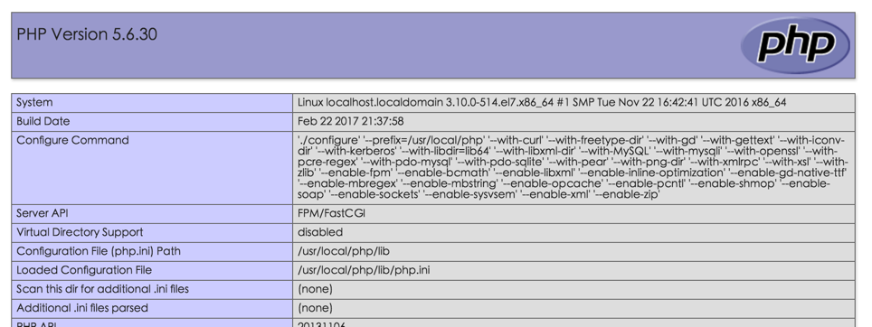 怎么在CentOS7.0系統(tǒng)中搭建一個(gè)PHP5.6.30環(huán)境