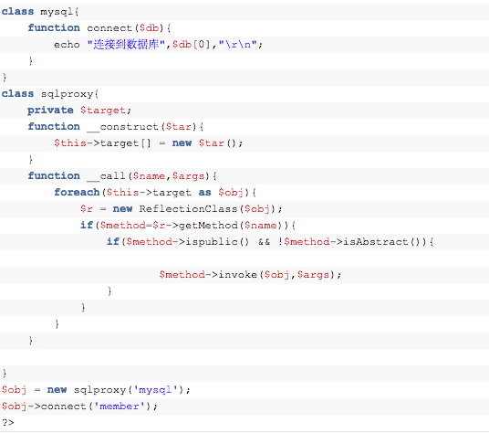 PHP中反射API的示例分析