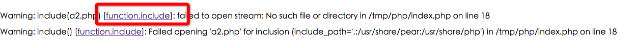 PHP错误机制的示例分析