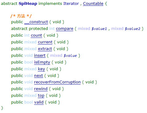 PHP SPL标准库之数据结构堆SplHeap的使用方法
