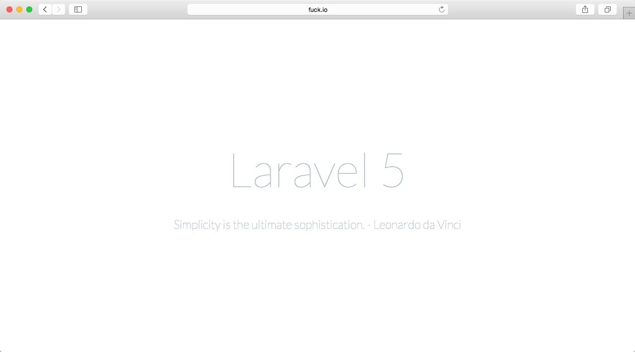 如何安装及使用Laravel 5框架