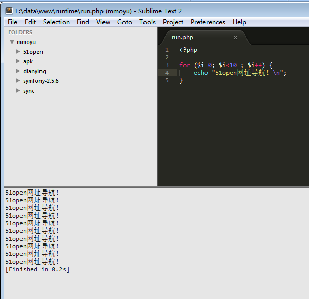 怎么在Sublime中运行PHP项目
