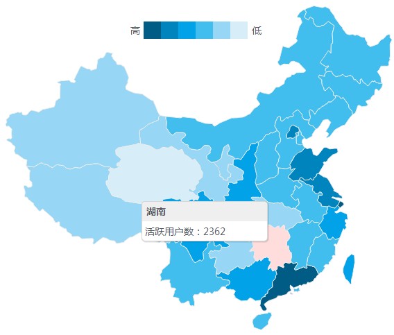 php和jquery如何实现地图区域数据统计展示数据