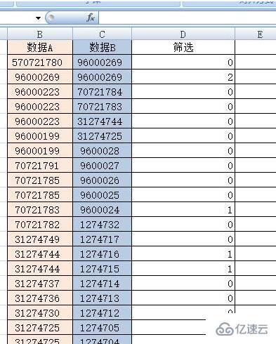 使用ifcountif函数找两列重复的方法