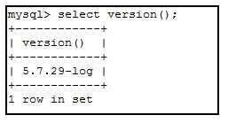 mysql数据库查看版本号码的方法