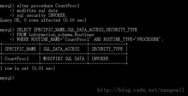 怎么对MySQL数据库的存储过程进行修改